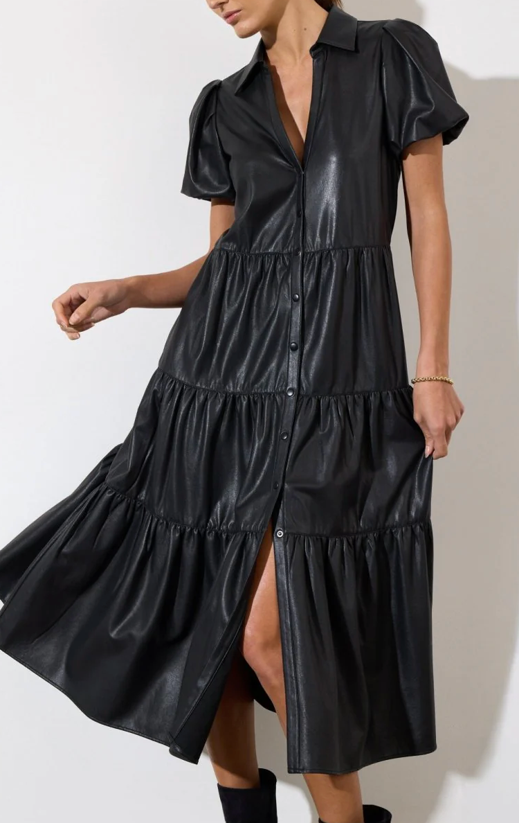 HAVANA VEGAN LEATHER DRESS