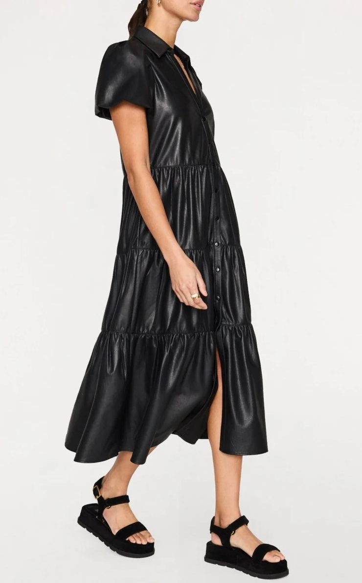 HAVANA VEGAN LEATHER DRESS