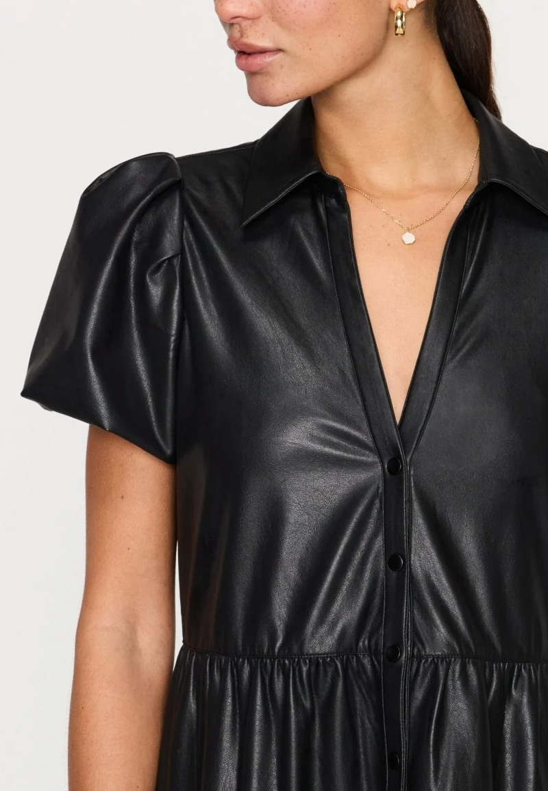 HAVANA VEGAN LEATHER DRESS