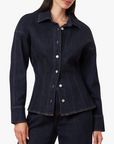 SEAMED DENIM SHIRT
