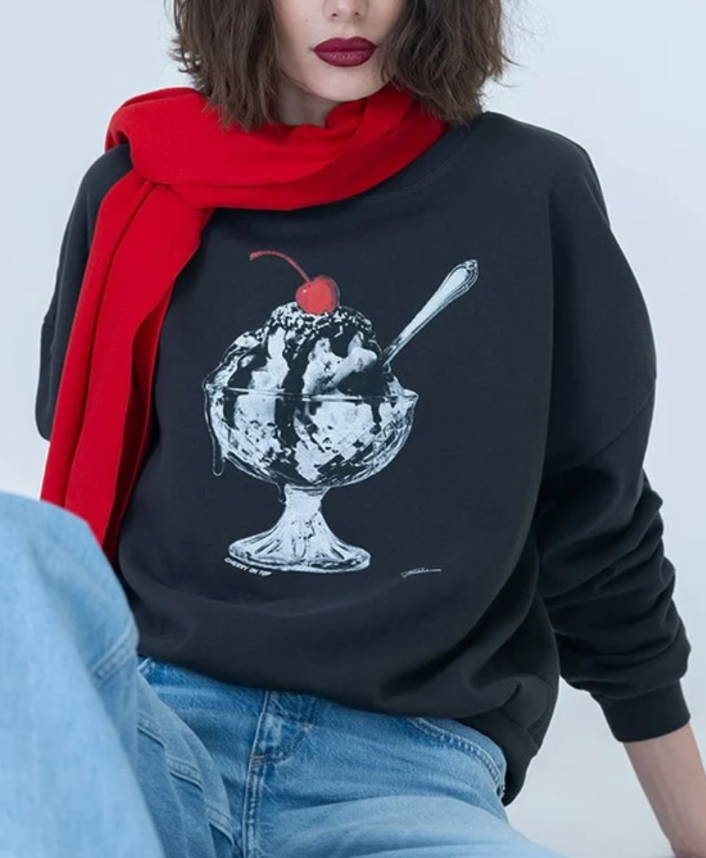 CHERRY ON TOP SWEATSHIRT