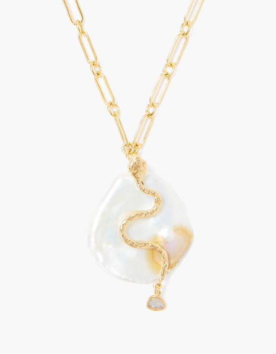 Load image into Gallery viewer, Gold Serpent Necklace
